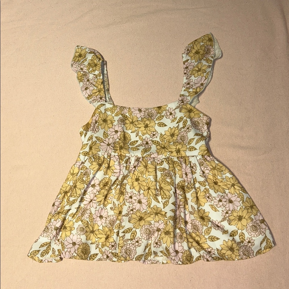 Altar’d state floral babydoll top size small